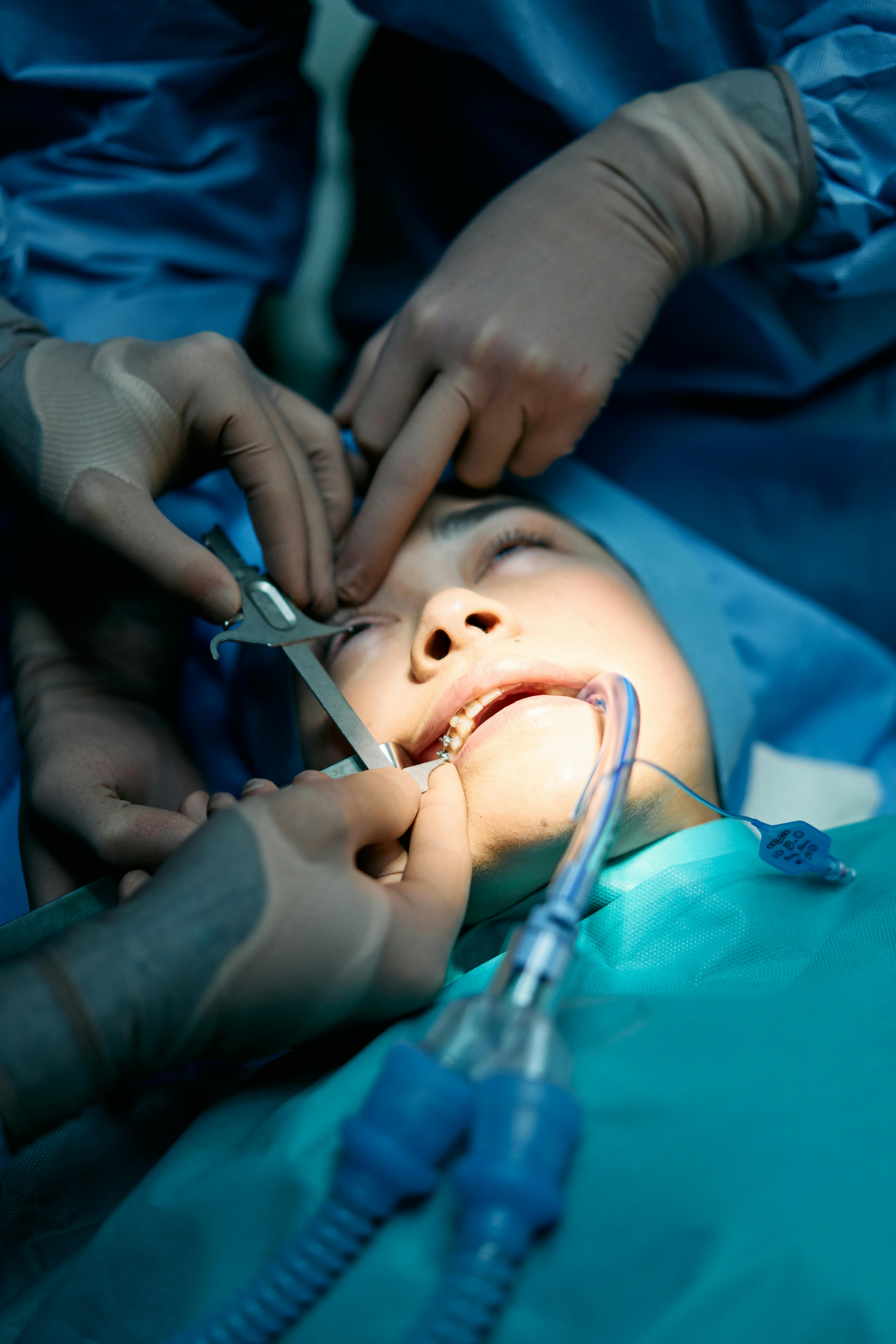 A Woman having an Operation